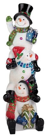 Snowbro's Illuminated snowman statue - Houzz