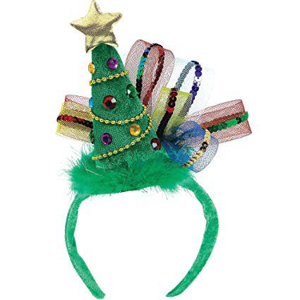 Christmas Tree Fashion Headband, 8" x 7.9": Health & Personal Care