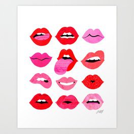 Lips of Love Poster by lindseykaynichols | Society6