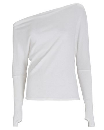 Enza Costa One-Shoulder Top In White | INTERMIX®