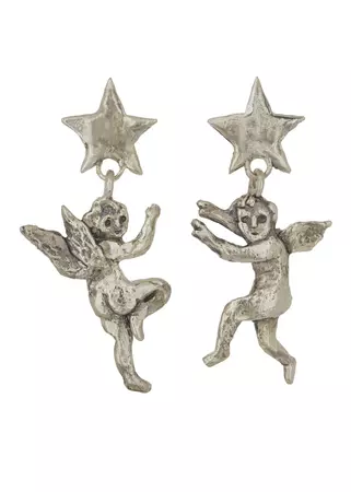 Angel Star Earrings in White Bronze – Mondo Mondo
