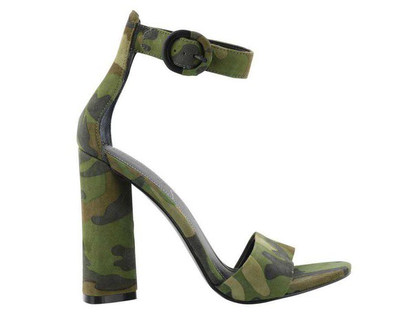 Kendall + Kylie Giselle Camouflage Ankle Strap Sandals – Cettire
