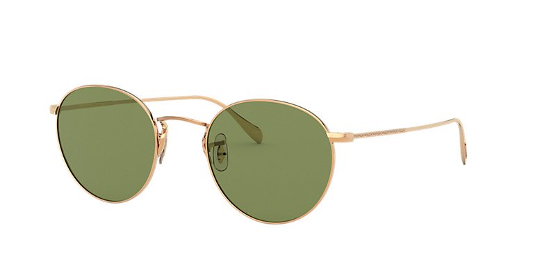 Sunglasses OV1186S - COLERIDGE SUN - Gold - Green C - Metal | Oliver Peoples USA