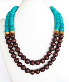 Brown turquoise necklace