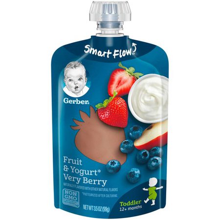 Gerber Toddler Food Fruit & Yogurt Very Berry - 3.5oz : Target