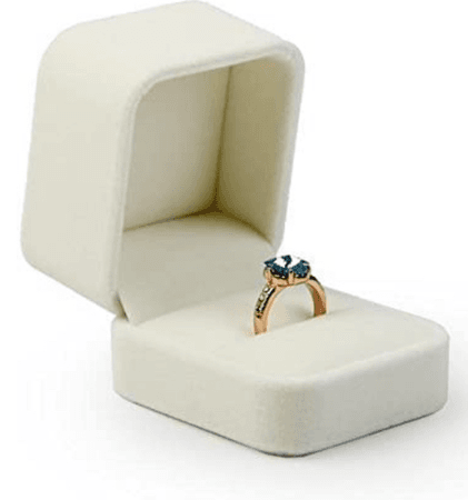 Oirlv Velvet Ring Box Engagement/Propose/Wedding Jewelry Gift Box
