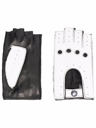 Manokhi fingerless leather gloves