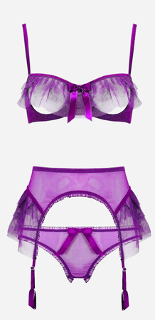 purple lingerie
