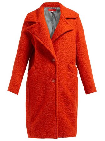 ECKHAUS LATTA Single-breasted boiled wool-blend coat