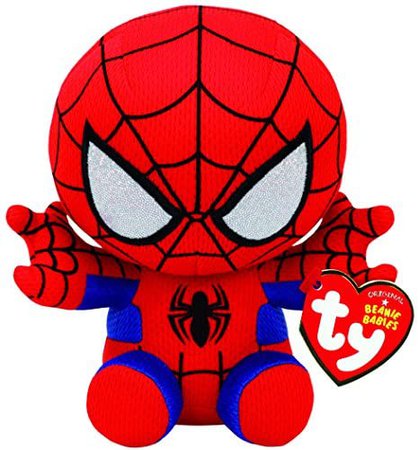 Amazon.com: Ty Spiderman Plush, Red/blue, Regular : Toys & Games