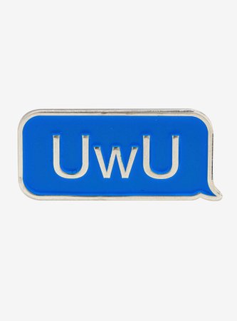 UwU Text Enamel Pin