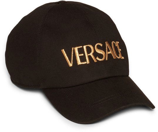 Versace Metallic Logo Baseball Cap