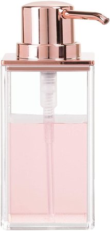 InterDesign Kitchen, Bathroom, Vanities-Clear/Rose Gold Clarity Soap Pump: Amazon.com.mx: Hogar y Cocina