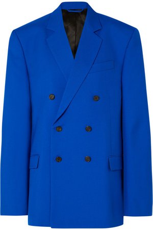 Balenciaga | Oversized double-breasted wool-blend blazer | NET-A-PORTER.COM