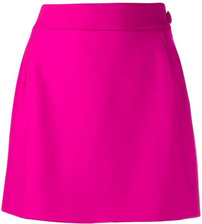 high-waisted mini-skirt