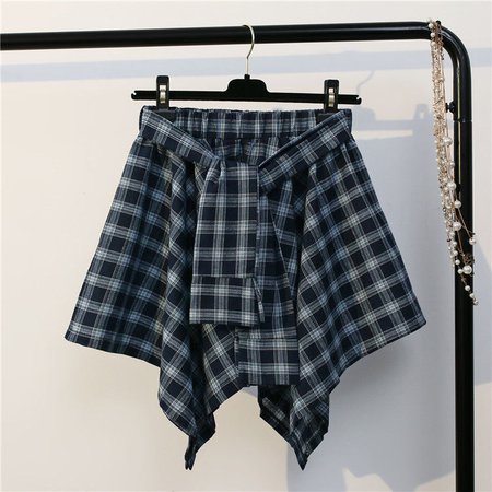Buy KANAMI Mock Plaid Shirt Mini Skirt | YesStyle