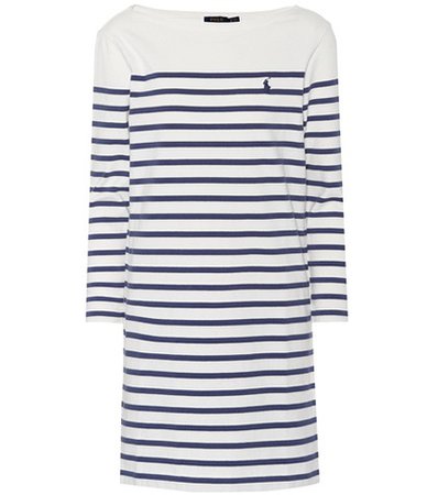 Striped cotton T-shirt dress