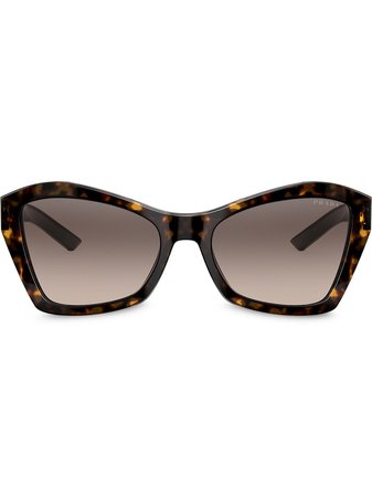 Prada Eyewear Geometric Shaped Sunglasses Ss20 | Farfetch.com