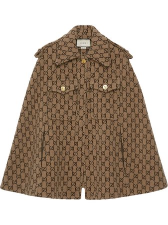 Shop Gucci monogram cape with Express Delivery - FARFETCH
