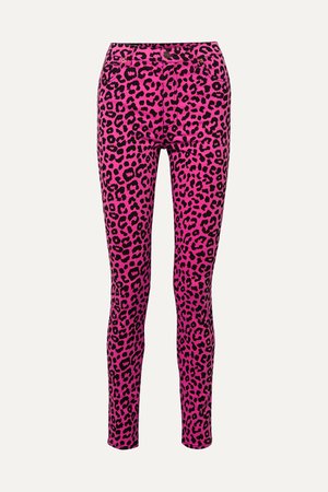 Net-a-Porter Leopard-print high-rise skinny jeans gucci