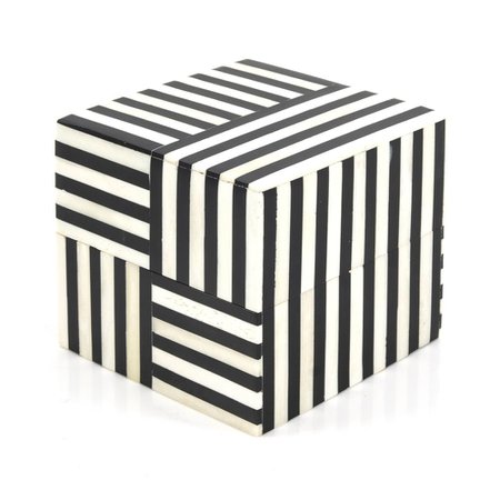 Black BFA White Striped Box - Modernica Props