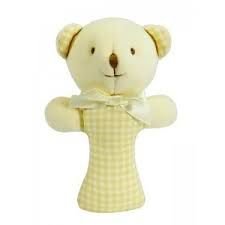 baby bear rattle gingham yellow png by jenna