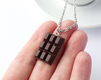 Cute dark chocolate bar adjustable ring candy sweet cute | Etsy