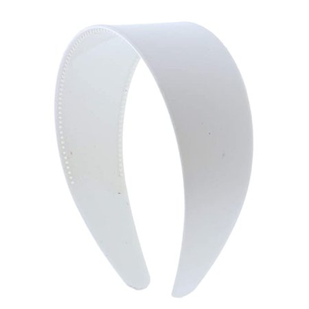 Amazon.com: White 2 Inch Hard Plastic Headband with Teeth Women and Girls wide Hair band (Motique Accessories): Beauty