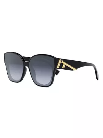 Shop Fendi Fendi First 63MM Square Sunglasses | Saks Fifth Avenue
