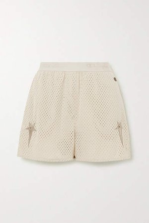 Champion Dolphin Embroidered Mesh Shorts - Cream