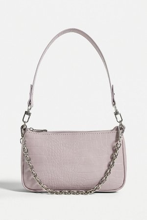 UO Chain Accent Croc Shoulder Bag | Urban Outfitters UK