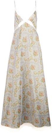 floral print slip dress
