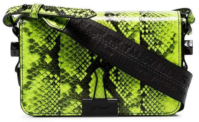 green python print mini bag