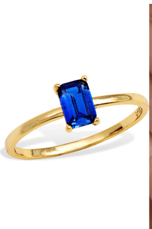 blue and gold ring