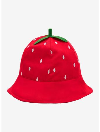Strawberry Bucket Hat | Hot Topic