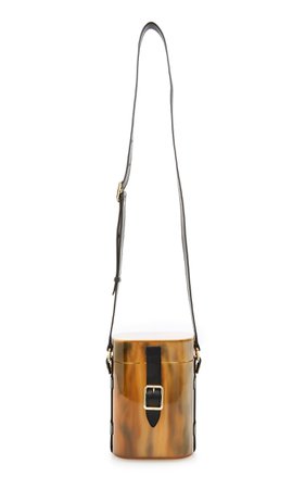 Mini Safari Acrylic and Leather Bag by Officina del Poggio | Moda Operandi