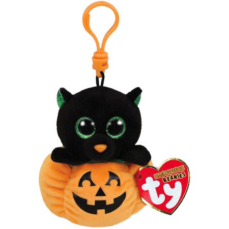 Ty Beanie Boos Midnight Cat and Pumpkin Stuffed Animal Clip - Classic Stuffed Animals - Hallmark