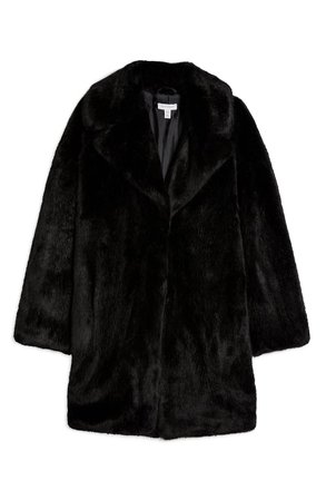 Topshop Eclipse Luxe Faux Fur Coat | Nordstrom