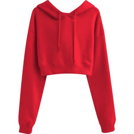 red crop top hoodie - Google Search
