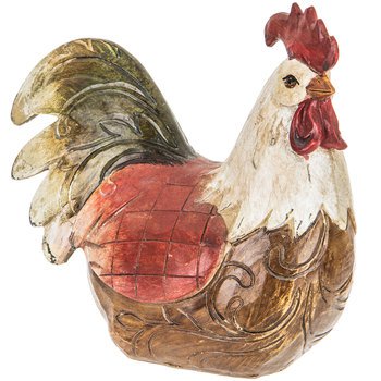 Brown, Green & Red Carved Sitting Rooster | Hobby Lobby | 1003185