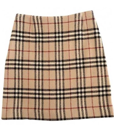 Burberry plaid skirt