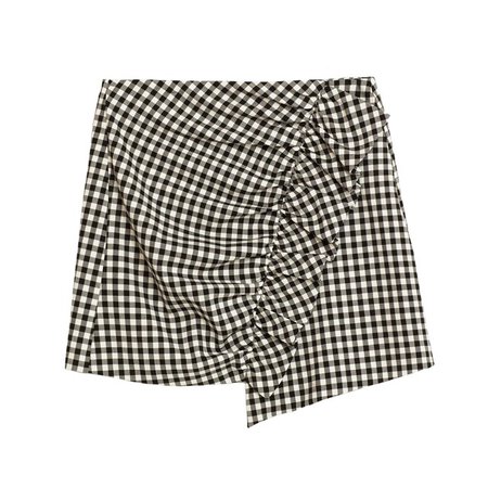 zara-gingham-check-mini-skirt.jpg (640×640)