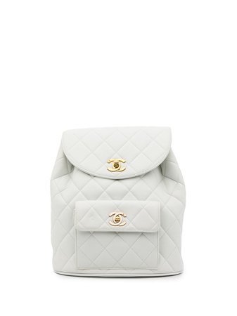 Chanel Pre-Owned 1995 Duma diamond-quilted backpack - FARFETCH