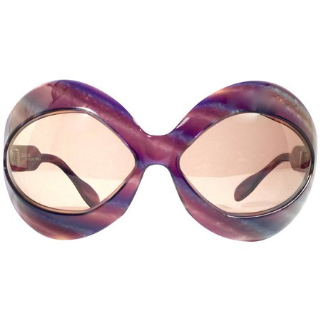 New Vintage Pierre Marly Cocktail Oversized Avantgarde 1960's Sunglasses at 1stDibs