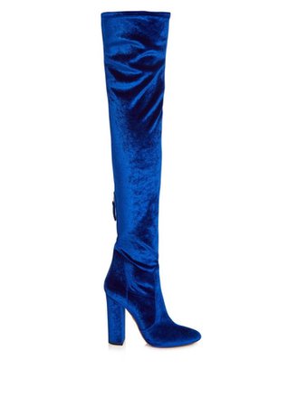 Royal blue boots