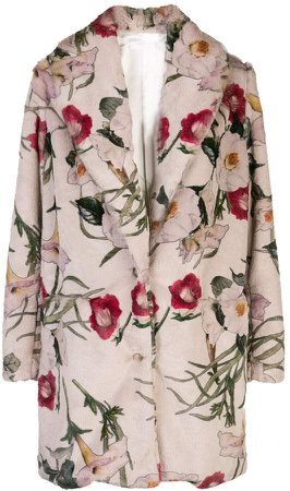 Suzanne Rae floral-print coat