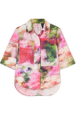 Adam Lippes | Floral-print cotton-poplin shirt | NET-A-PORTER.COM