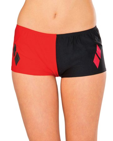 red and black harley quinn shorts - Google Search