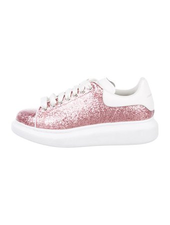 Alexander McQueen Leather Round-Toe Sneakers - Shoes - ALE60860 | The RealReal