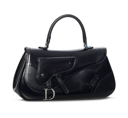 dior - black leather bag